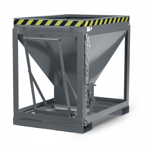 RR Industrietechnik Silowagen Typ RSL 600dm³ stationär RAL 7005 Mausgrau