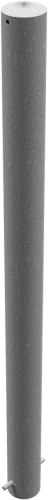Schake Absperrpfosten ortsfest aus Stahlrohr verzinkt Ø89x2,9mm mit Dübelbefestigung und Stahlkappe 900mm Überflur