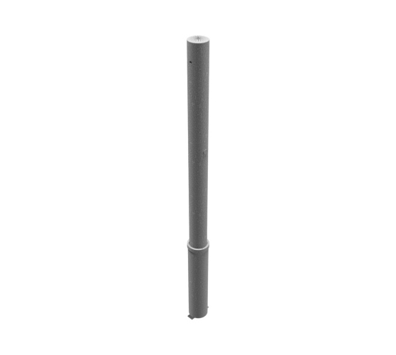 Schake Absperrpfosten herausnehmbar aus Stahlrohr verzinkt Ø76x2,9mm mit Profilzylinder und Stahlkappe 900mm Überflur