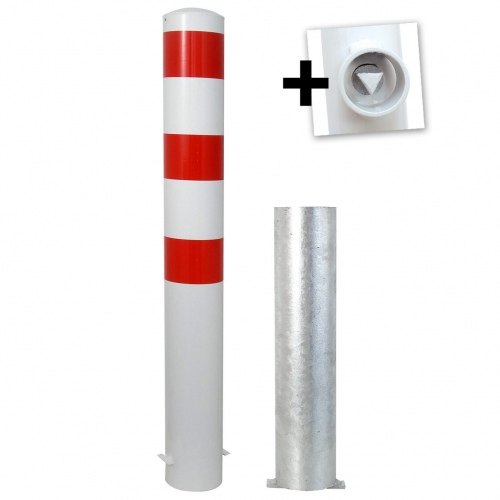 Schake Stahlrohrpoller herausnehmbar Ø152-193x3,2-3,6mm mit Dreikantverschluss 1500mm Gesamtlänge