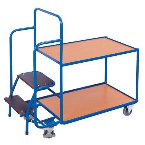 VARIOfit Kommissionierwagen mit 2 Ladeflächen, niedrig