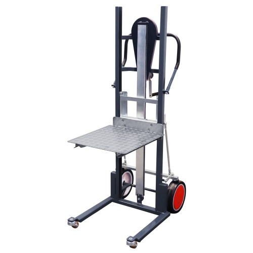 VARIOfit Materialheber inkl. Gabelzinken und Ladeplattform mit Vollgummibereifung Anthrazitgrau