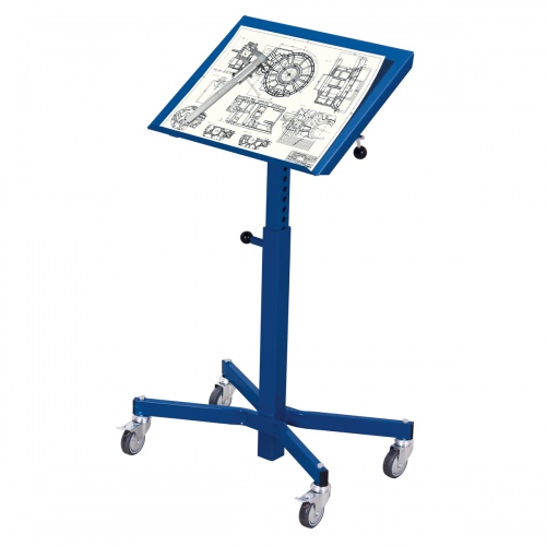 VARIOfit Materialständer, einseitig neigbar mit höhenverstellbarer Ladefläche 510x410mm