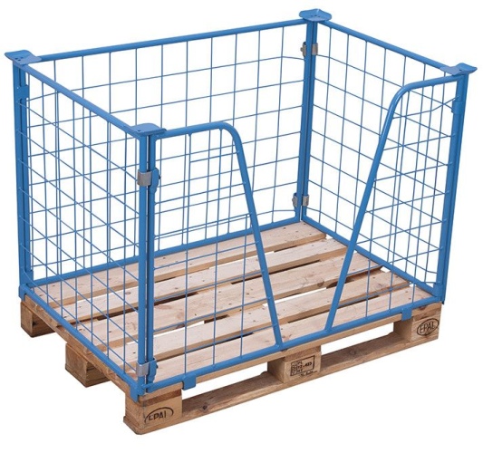 VARIOfit Palettenaufsatz Typ 63 aus Stahl 1200x800mm Maße, 1600mm Höhe