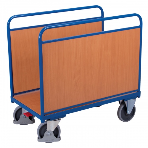 VARIOfit Seitenbügelwagen mit Längswänden aus Holz 1060x540mm