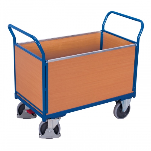 VARIOfit Vierwandwagen mit Holzwänden 1000x650mm