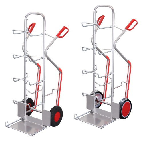 VARIOfit Wasserflaschenkarre Aluminium mit Vollgummi- oder Luftbereifung