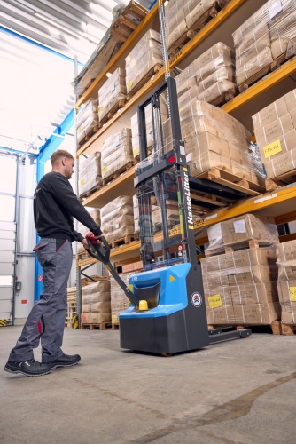 HanseLifter Deichselstapler Easy-DH12-Li bis max. Hubhöhe 3600 mm Tragfähigkeit 1200 kg