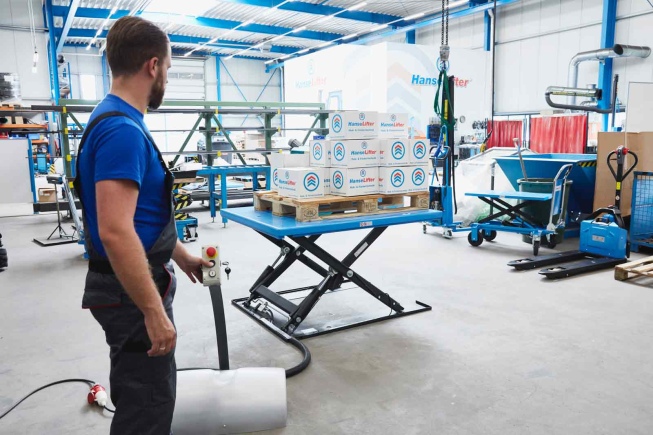 HanseLifter Hubtisch HTF-U mit U-Profil 230V oder 380V Tragkraft 1000kg Hubhöhe 840mm