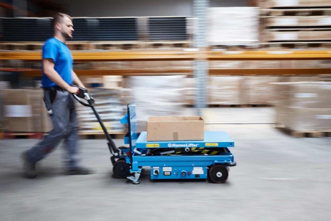 Hanselifter elektrischer Hubtischwagen E-SPA500 Hubhöhe 535mm Tragkraft 500kg