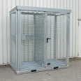 Bauer Gasflaschen-Container GFC-E/G M2 mit Gitterrostboden für 45x Gasflaschen Ø 230 mm-small