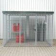 Bauer Gasflaschen-Container GFC-M5/D, mit Dach und Flügeltor für 104x Gasflaschen Ø 230 mm-small