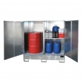 Bauer Gefahrstoff-Schrank GS-2, abschließbar, für max. 2x200l Fässer, feuerverzinkt-small