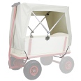 Beachtrekker Style Holz Bollerwagen Handwagen mit Sonnenverdeck in 4 Designs-small