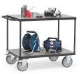 Fetra Tischwagen mit Holzwerkstoffplatten 2 Etagen Grey Edition-small