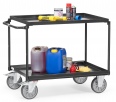 Fetra Tischwagen mit Stahlblechwannen 2 Etagen Grey Edition-small