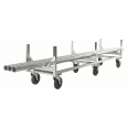 Kongamek Langgutwagen 2800x608x700mm mit 800kg Tragkraft und Gummibereifung wahlweise mit Bremse-small