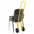 Kongamek Stuhltransportwagen 440x380x1320mm mit Gummibereifung und 75kg Tragkraft-small