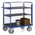 Protaurus Etagenwagen F600 mit 3 Ladeflächen und 3 Gitterwänden 1200mm hoch-small