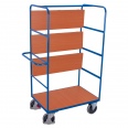 VARIOfit Hoher Etagenwagen, Wände offen mit 4 klappbaren Ladeflächen-small