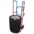 VARIOfit Stahl-Reifenkarre 200kg Tragkraft 1600mm Höhe Vollgummibereifung-small