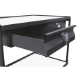 VARIOfit ESD Tischwagen mit Schiebegriff, 2 Schubladen und 2 Ladeflächen 985x595mm-small