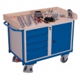 VARIOfit Werkstattwagen mit 4 Schubladen, Schrank und Ladefläche 1125x630mm-small