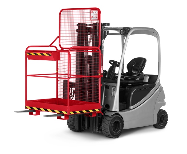 RR Industrietechnik Arbeitskorb Typ RAK-Eco RAL 3000 feuerrot