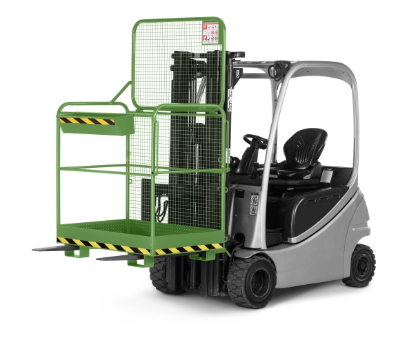 RR Industrietechnik Arbeitskorb Typ RAK-Eco RAL 6011 resedagrün