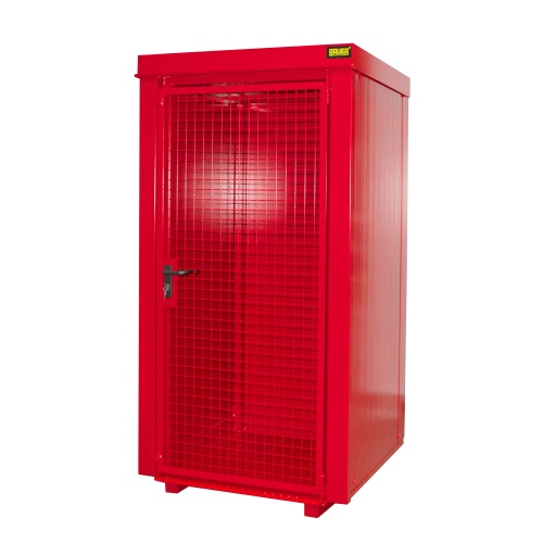 Bauer Gasflaschen-Container GFC-B M0, Feuerrot für 9x Gasflaschen Ø 230 mm