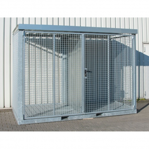 Bauer Gasflaschen-Container GFC-E/T M4 mit Tränenblechboden für 78x Gasflaschen Ø 230 mm