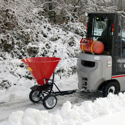 Bauer Streuwagen STW 100, lackiert, Feuerrot