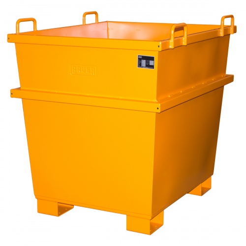 Bauer Universalcontainer UC 500, lackiert, Gelborange