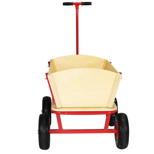 Beachtrekker Style Holz Bollerwagen Handwagen Natur