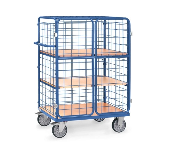 Fetra Etagenwagen mit Flügeltüren Ladefläche 1.000x700mm