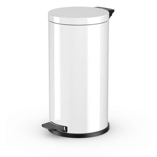 Hailo Solid L Tret-Mülleimer Weiß