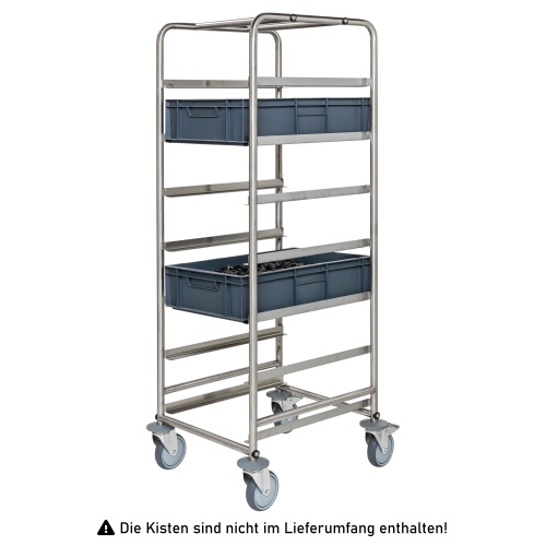 Kongamek Euro-Kistenwagen 470x585x1880mm verzinkt ohne Böden, Bremse und Schienen