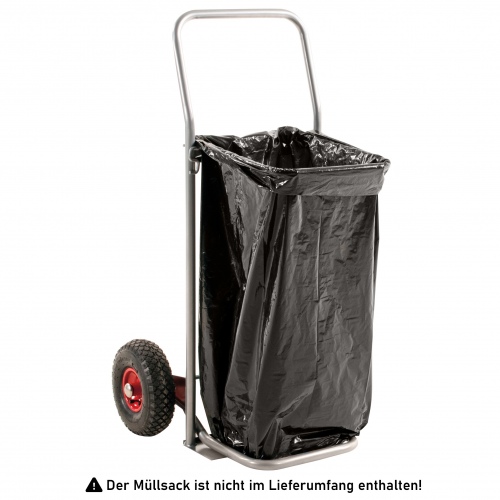 Kongamek Müllsackständer in grau 600x600x900mm mit 150kg Tragkraft für 125l-Säcke