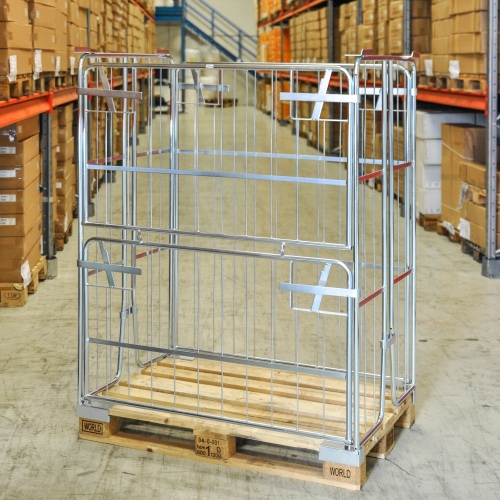 Kongamek Palettencontainer verzinkt 1000-1800mm hoch passend zu Europaletten 1200x800mm