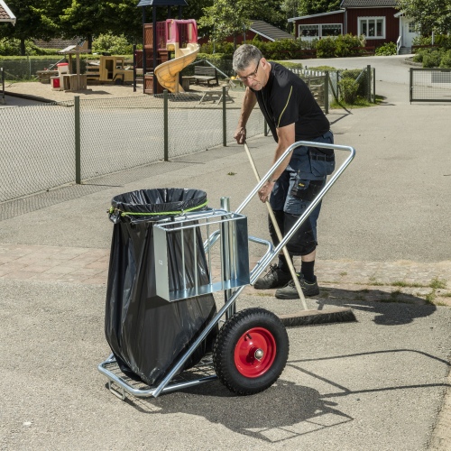 Kongamek Reinigungswagen mit Luft oder pannensicherer Bereifung Ø400mm
