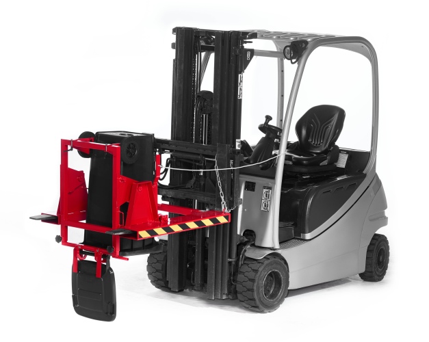 RR Industrietechnik Mülltonnenwender RAL 3000 feuerrot