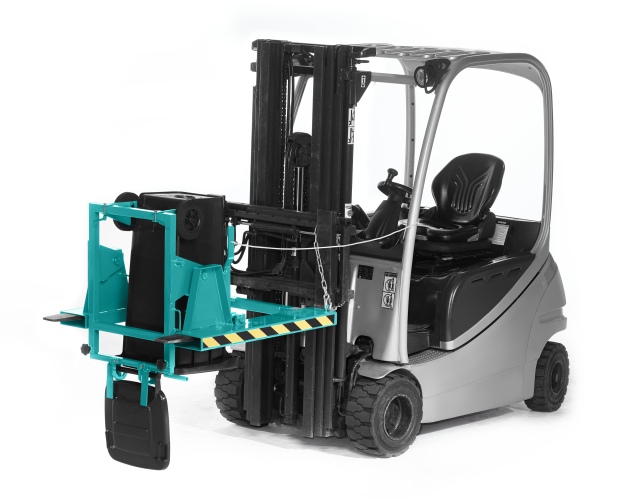 RR Industrietechnik Mülltonnenwender RAL 5018 türkis