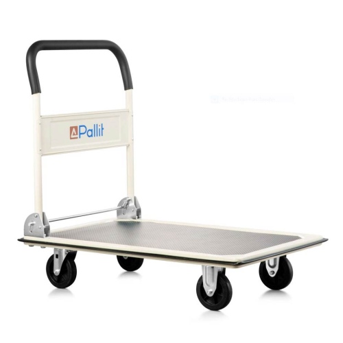 Pallit Schiebebügelwagen Carry in Weiß Tragkraft 300kg
