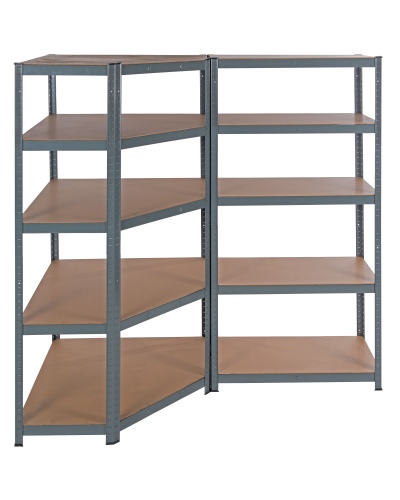 Pro-Bau-Tec Eck-Schwerlaststeckregal 180x90x45cm Tragkraft 265kg
