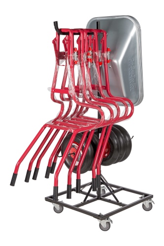 Pro-Bau-Tec POS Schubkarrenhalter für 5 zerlegte Schubkarren
