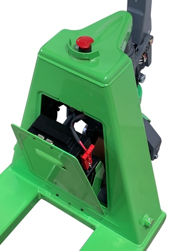 qteck Elektrischer Gabelhubwagen VEP-Serie 24V Li-Ionen PU/Tandem 1150mm Gabellänge mit 1500kg Hubkraft