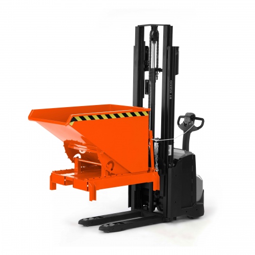 RR Industrietechnik Abrollkipper Typ RAM-DST-60 600dm³ für Deichselstapler RAL 2004 Reinorange