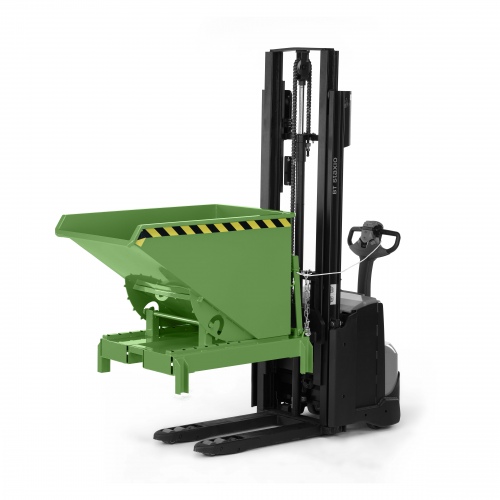 RR Industrietechnik Abrollkipper Typ RAM-DST-60 600dm³ für Deichselstapler RAL 6011 Resedagrün