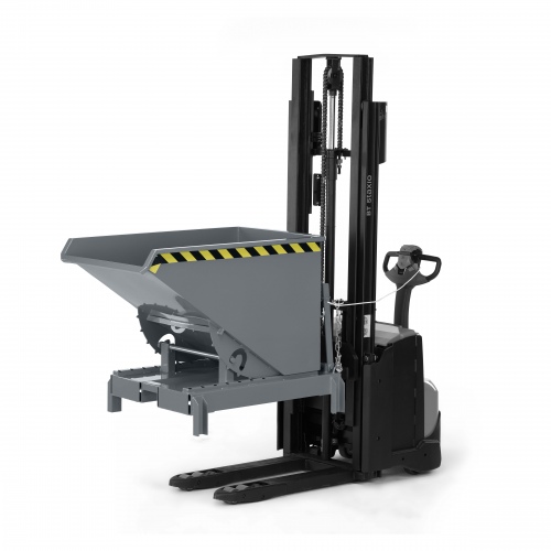RR Industrietechnik Abrollkipper Typ RAM-DST-60 600dm³ für Deichselstapler RAL 7016 Anthrazitgrau