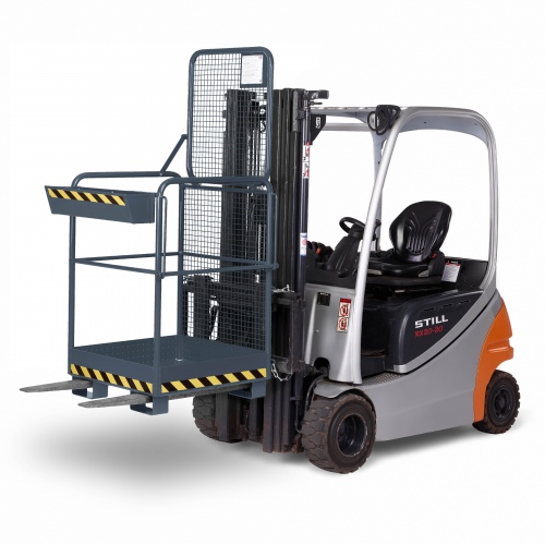 RR Industrietechnik Arbeitskorb Typ RAK-ONE 800x800x1900mm RAL7016 Anthrazitgrau